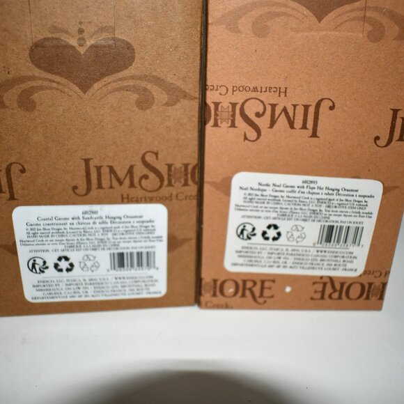 Enesco Jim Shore Set of 6 Ornaments NWT Details: Nordic Noel Gnome Flap Hat Orna - Picture 7 of 7